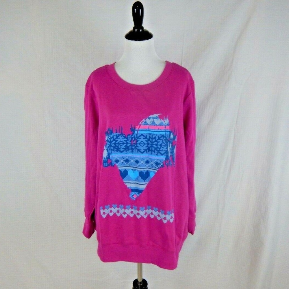 Woman Within Pink Sweatshirt Hoodie Size 18 / 20